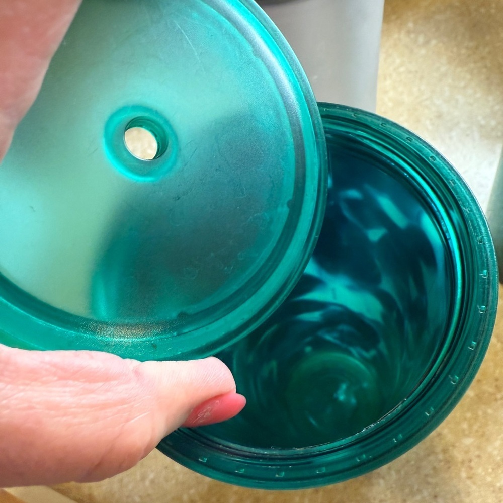 Starbucks Trio: Foil Teal,  Camo and 2008 Frosted Tumblers - Picture 10 of 16